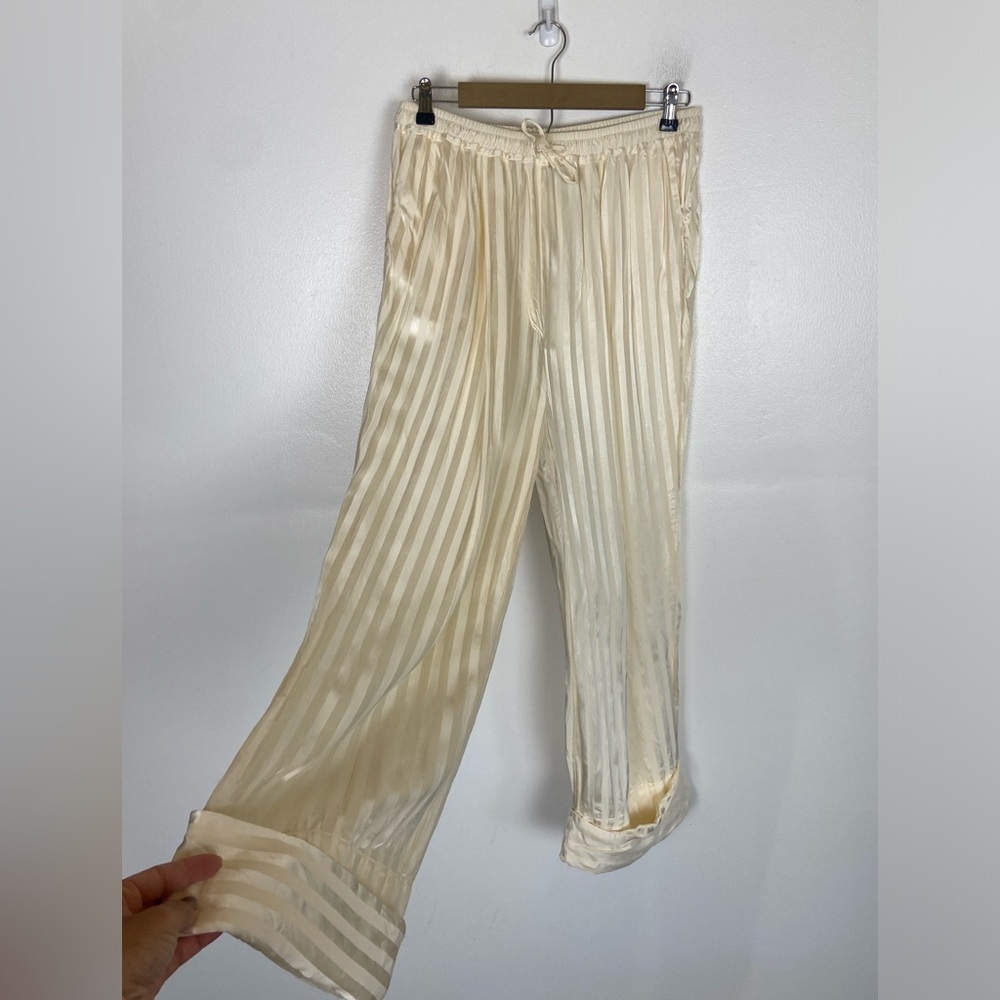 Sleeper Cream Striped Pajama Pants